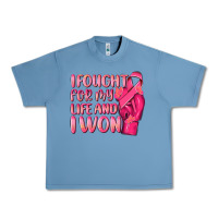 Pebble Blue i fought for my life and i won Urban Heavy Tee - NancyCooperArtShop