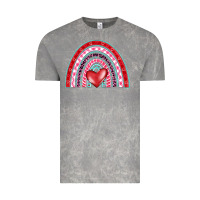 Cloud Rock valentine's day rainbow Vintage Tee - BarkalooDesign
