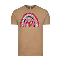 Vintage Coffee valentine's day rainbow Vintage Tee - BarkalooDesign