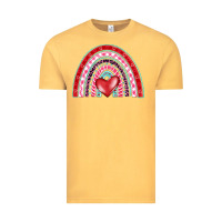 Vintage Mustard valentine's day rainbow Vintage Tee - BarkalooDesign