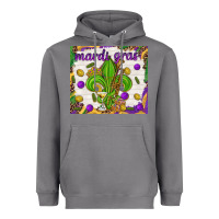 Storm Mardi Gras fleur de lis Heavyweight Hoodie - NancyCooperArtShop