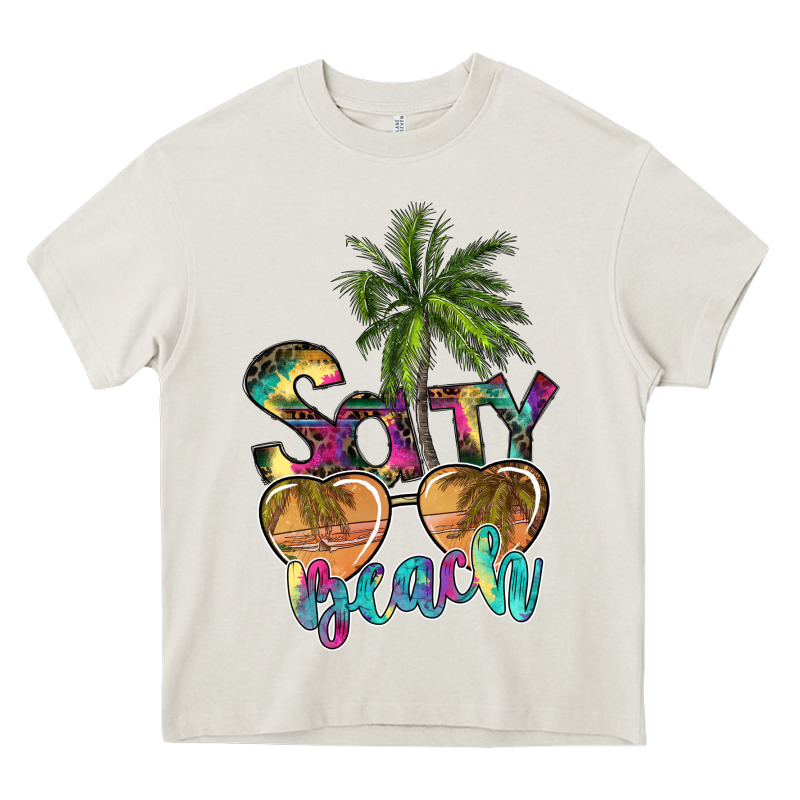 Salty Beach Heavy Core Tee by SublimationCraftShop | Teevron
