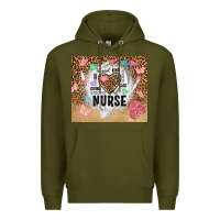 Army Green nurrse tumbler tbs Premium Hoodie - TumblerDesignByShophia