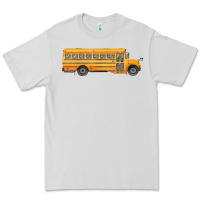 Dove Grey school bus Premium Tee - FaDigitalArtStudio