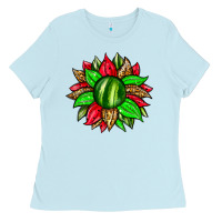 Watermelon Sunflower Ladies Tee | Teevron