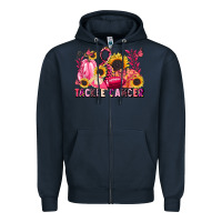 Navy tackle cancer Zipper Hoodie - LillyAllenDesigns