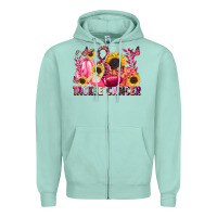 Seafoam tackle cancer Zipper Hoodie - LillyAllenDesigns