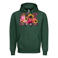 Sports Green tackle cancer Zipper Hoodie - LillyAllenDesigns