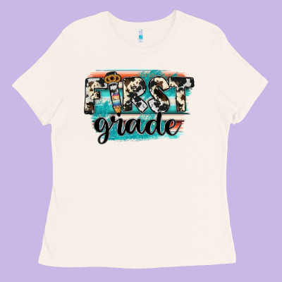 First Grade Ladies Tee Designed By Jahusdesignshop