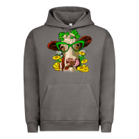 Pigment Tornado St. Patrick's Day cow Urban Hoodie - OliviaCreatesArt