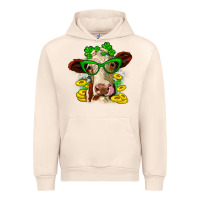 Sandshell St. Patrick's Day cow Urban Hoodie - OliviaCreatesArt