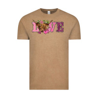 Vintage Coffee valentine's day love highland cow Vintage Tee - BarkalooDesign