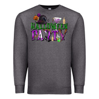 Charcoal Heather Halloween Party Premium Sweatshirt - texasbilliewilder