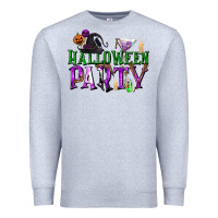 Heather Grey Halloween Party Premium Sweatshirt - texasbilliewilder