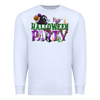 White Halloween Party Premium Sweatshirt - texasbilliewilder