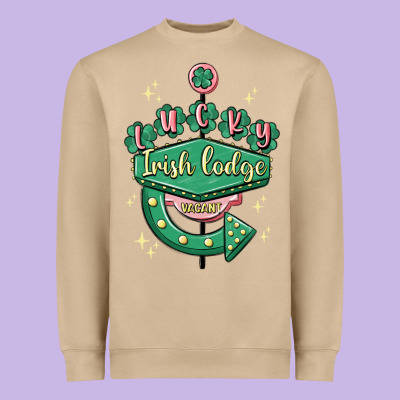 Irish Lodge Vacant Heavyweight Sweatshirt Designed By Maliassmallbusiness