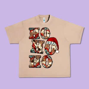 Ho Ho Ho Western Christmas Urban Heavy Tee Designed By Jasminsmagicworld