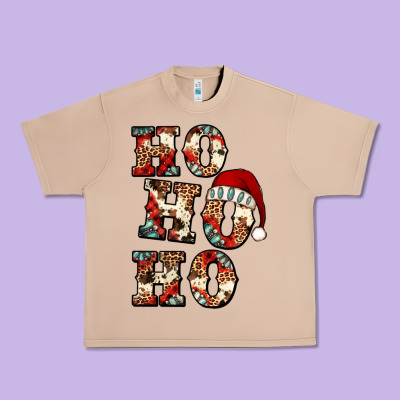 Ho Ho Ho Western Christmas Urban Heavy Tee Designed By Jasminsmagicworld