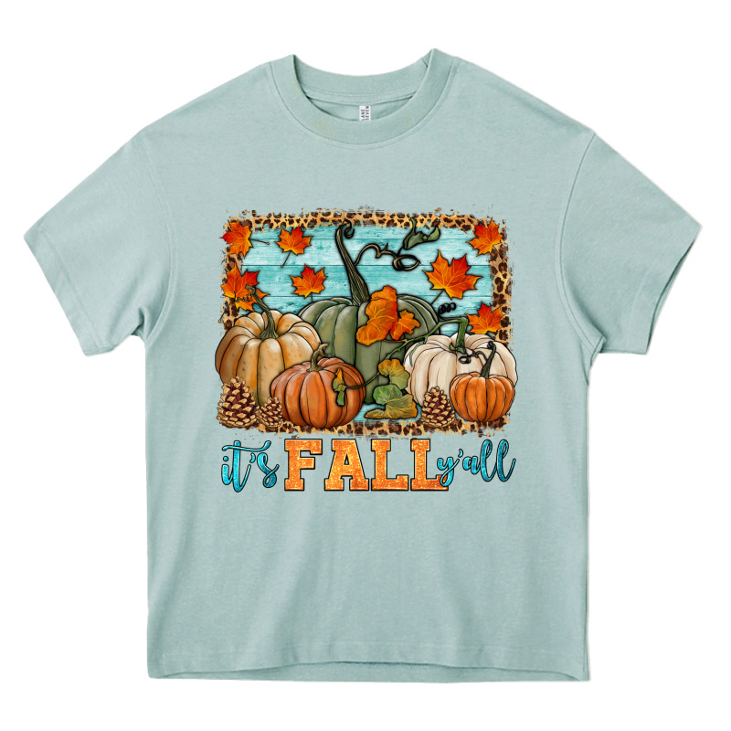 It's Fall Y'all Heavy Core Tee by HRA Design Shop | Teevron