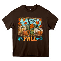 Chocolate Brown it's fall y'all Heavy Core Tee - HRA Design Shop
