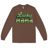 Chestnut lucky mama Long Sleeve Tee - MaliasSmallBusiness