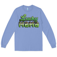 Colony Blue lucky mama Long Sleeve Tee - MaliasSmallBusiness