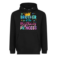 Black brother of the birthday princess Heavyweight Hoodie - NancyCooperArtShop