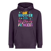 Plum brother of the birthday princess Heavyweight Hoodie - NancyCooperArtShop