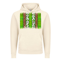Vintage Artic Western St. Patrick's Shamrock Cross Leopard Brushstroke Vintage Hoodie - Artiststas