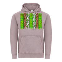 Vintage Zinc Western St. Patrick's Shamrock Cross Leopard Brushstroke Vintage Hoodie - Artiststas