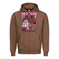 Chestnut pink ghost breast cancer awareness Zipper Hoodie - LillyAllenDesigns