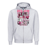 Heather Grey pink ghost breast cancer awareness Zipper Hoodie - LillyAllenDesigns