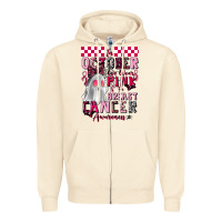 Sandshell pink ghost breast cancer awareness Zipper Hoodie - LillyAllenDesigns