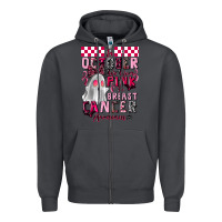 Smoke pink ghost breast cancer awareness Zipper Hoodie - LillyAllenDesigns