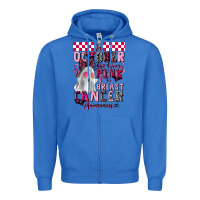 True Royal pink ghost breast cancer awareness Zipper Hoodie - LillyAllenDesigns