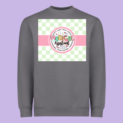 Medical Assistant Nurse Heavyweight Sweatshirt Designed By Maliassmallbusiness