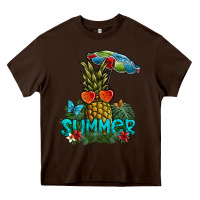 Chocolate Brown summer Heavy Core Tee - SublimationCraftShop
