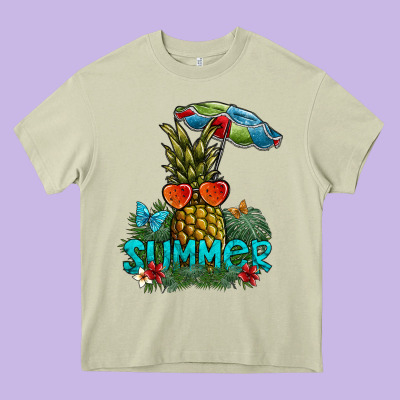 Summer Heavy Core Tee Designed By Sublimationcraftshop