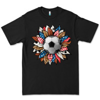 Black football sunflower Premium Tee - HRA Design Shop