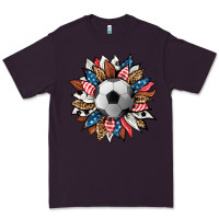 Plum football sunflower Premium Tee - HRA Design Shop