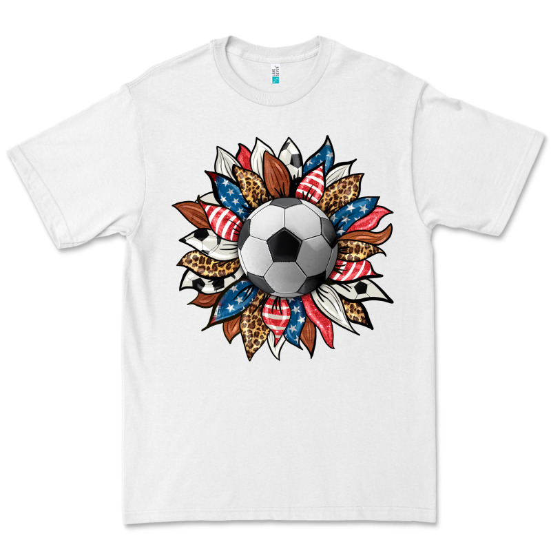 Football Sunflower Premium Tee by HRA Design Shop | Teevron