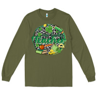 Army Green one lucky teacher Long Sleeve Tee - MaliasSmallBusiness