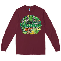 Burgundy one lucky teacher Long Sleeve Tee - MaliasSmallBusiness