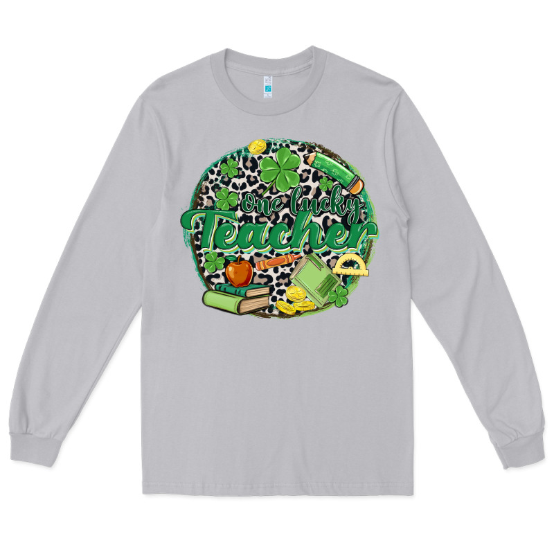 One Lucky Teacher Long Sleeve Tee by MaliasSmallBusiness | Teevron