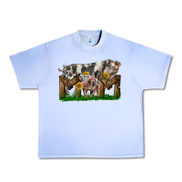 Grape Ice Western Mom With Spotted Pig And Baby Pig Urban Heavy Tee - LillyAllenDesigns