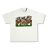 Pistachio Western Mom With Spotted Pig And Baby Pig Urban Heavy Tee - LillyAllenDesigns