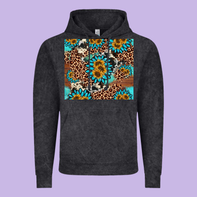 Gemstone Sunflower Vintage Hoodie Designed By Adodesignshop
