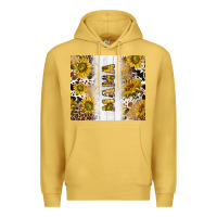Antique Gold western mother's day mama with cowhide and sunflowers tumbler tbs Premium Hoodie - TumblerDesignByShophia