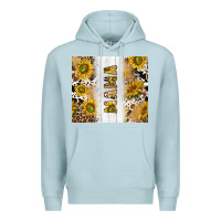 Blue Mist western mother's day mama with cowhide and sunflowers tumbler tbs Premium Hoodie - TumblerDesignByShophia