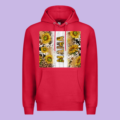 Western Mother's Day Mama With Cowhide And Sunflowers Tumbler Tbs Premium Hoodie Designed By Tumblerdesignbyshophia